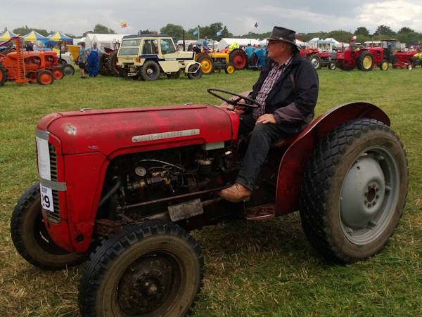 Jim on his tractor